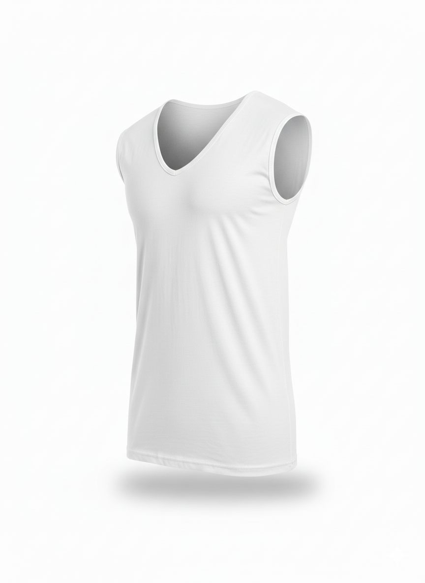 Débardeur – Bretelles Larges (100 % Coton)