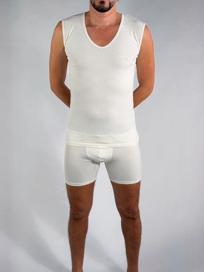 Débardeur – Bretelles Larges (100 % Coton)